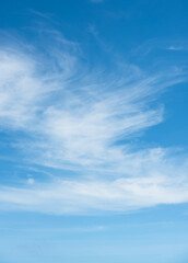 Blue sky with white clouds