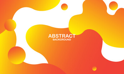 Abstract orange wave background. Dynamic shapes composition. Eps10 vector