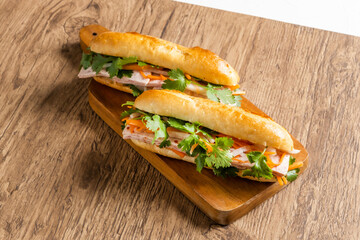 バインミー　ベトナムサンドウィッチ　　banh mi Vietnamese sandwich - 434922684