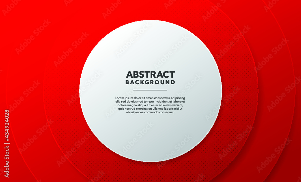 Wall mural red white modern abstract background design