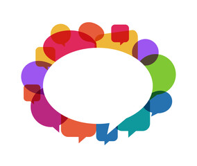 speech bubbles, communication concept, vector illustration [Converted]