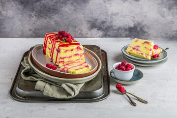 Parfait with saffron lemon and raspberry (ph. Tiziana Molti)