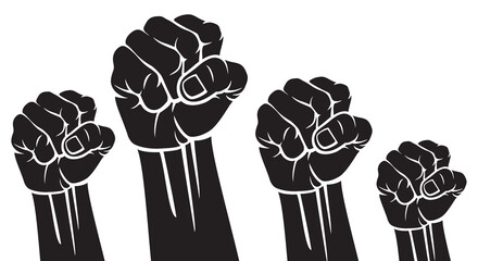 Raised fist (Hands up) vector icon