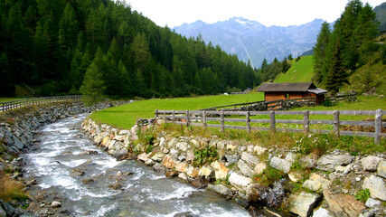 Beautiful landscape in the Austrian Alps, Ötztal.