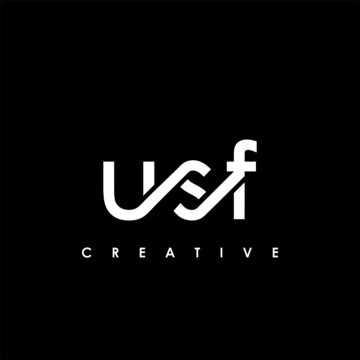 USF Letter Initial Logo Design Template Vector Illustration