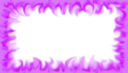 Fototapeta na wymiar Purple flame frame like 3D