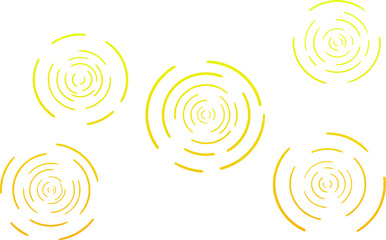 Yellow gradient ripples