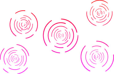 Ripples of red gradient