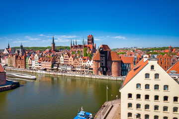 Beautiful architecture of the old town in Gdansk at summer. Poland © Patryk Kosmider