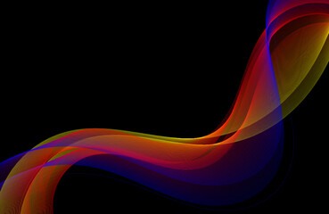 abstract colorful wave background