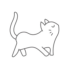 hand drawn doodle animal cute funny pet animal line drawing
