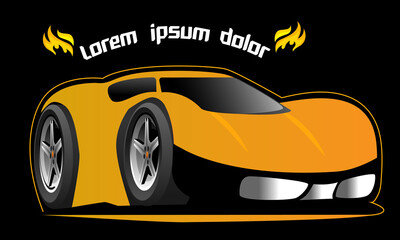 Fototapeta premium car logo on black