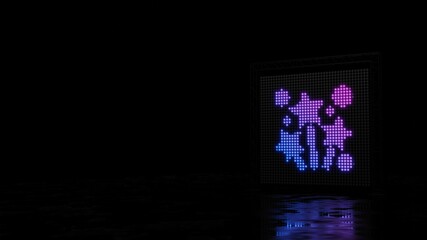 3d rendering of light shaped as symbol of fireworks on black background