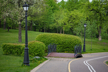 street lamp in the park