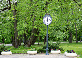clock in the park