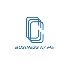 logo design creative triple letter C
