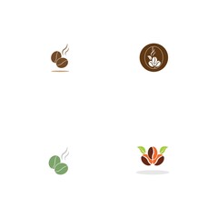 coffee bean icon vector