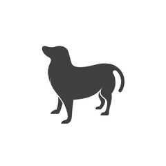 Logo design creative dog silhouette