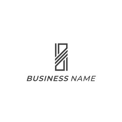 logo vector abstract creative letter I