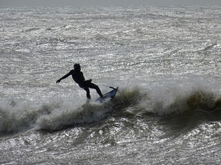 surfer in action