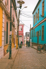 narrow street in the old town