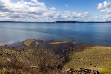 Sequalitchew Creek empties into the Puget Sound in Washington