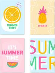 Summer Funny Colourful Banners 