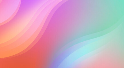 Abstract gradient pink Green Orange color tech futuristic template background. Decorate for ad, poster, template print, artwork