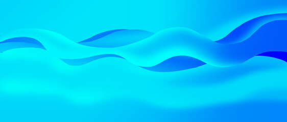 Fototapeta premium Abstract gradient Blue color tech futuristic template background. Decorate for ad, poster, template print, artwork