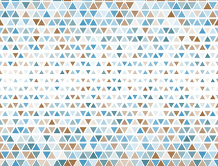 Futuristic triangles halftone image. Fade triangular shapes ban