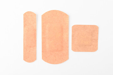 Band aid on white background