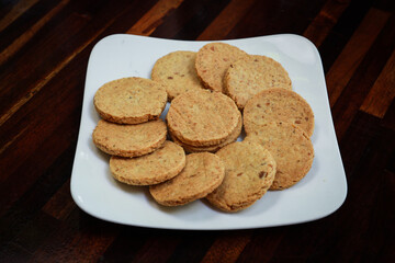 cookies on a plate