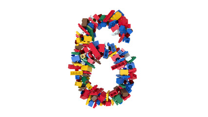 Shuffled Colored Bricks Building Blocks Typeface Text 
6