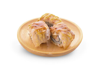 Sushi isolated on white background