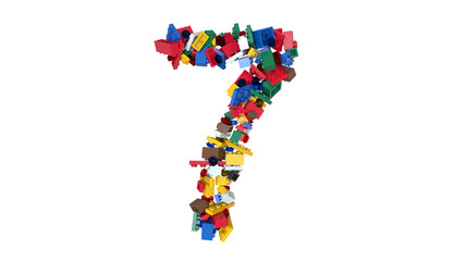 Shuffled Colored Bricks Building Blocks Typeface Text 
7