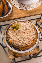 Delicious Cake On a Perfect Table With Snacks