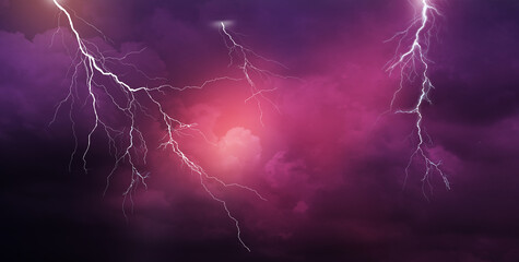 Lightning, thunder cloud dark cloudy sky
