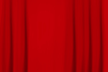 red cloth background abstract with soft waves