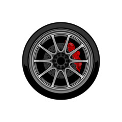 Obraz premium Wheels vector