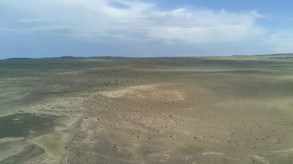 sand dunes in the Gobi desert in Mongolia
