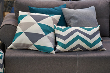 The image of the pillow lying on the bed.