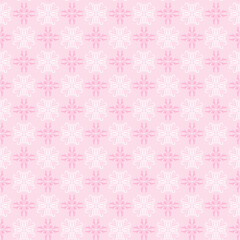 Beautiful background pattern with floral ornament on light pink background, wallpaper. Seamless pattern, texture. Vector image