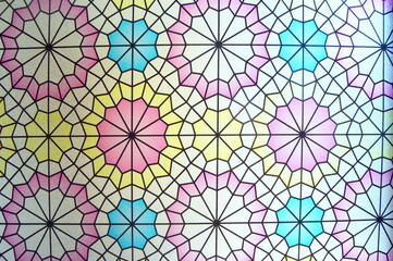 Vidriera geom&eacute;trica marroqu&iacute;