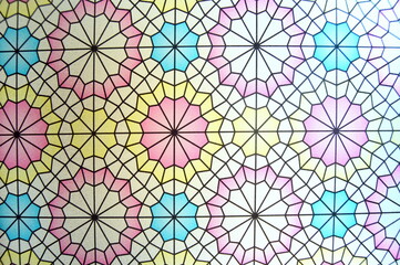 Vidriera geom&eacute;trica marroqu&iacute;