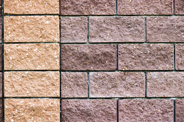 Brick wall - texture of stone close up. Brick background.