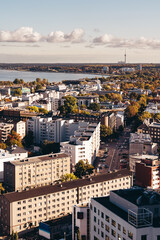 Autumn view over the city of Tallinn Estonia - 434955489