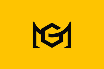 MG logo letter design on luxury background. GM logo monogram initials letter concept. MG icon logo design. GM elegant and Professional letter icon design on background. M G GM MG - obrazy, fototapety, plakaty