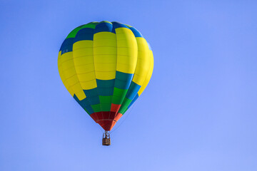 Cappadocia, Turkey - April 22, 2021: Bright and Colorful Balloons in the Turkish Mountains