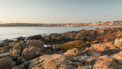 View of the Black Sea from the town of Sozopol, Bulgaria.	