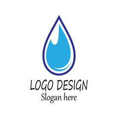 Water drop Logo Template vector illustration design